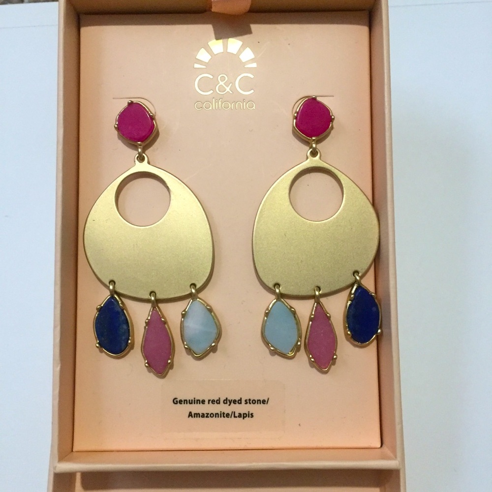 Real Stone Earrings NEW